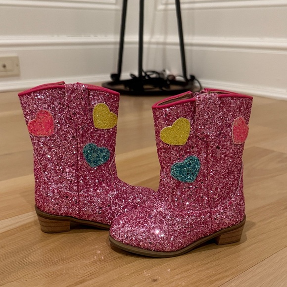 Lola + The Boys Other - Lola + the Boys NWOT STUNNING Pink Glitter Boots
